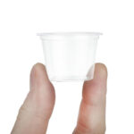 Vegware kompostierbarer runder Deli Becher 28ml (5000 Stück) – Bild 3
