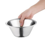 Vogue Teigschüssel konisch Edelstahl Durchmesser 15cm 0,5L – Bild 3