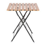 Bolero quadratischer klappbarer Terrassentisch Holzimitat 60cm