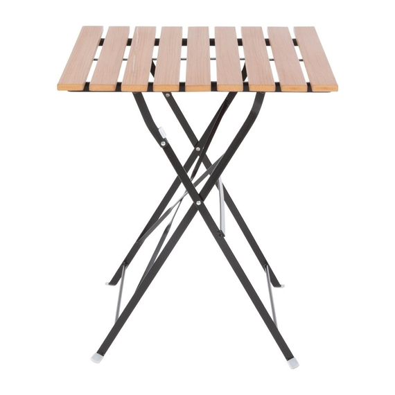 download_y5pj-di.jpg Bolero quadratischer klappbarer Terrassentisch Holzimitat 60cm – Bild 1