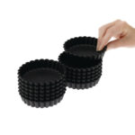 Matfer Bourgeat runde gerillte Törtchenform 10cm (12 Stück) – Bild 2