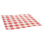 Rot kariertes Pergamentpapier 25x25cm (200 Stück) – Bild 3