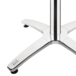 Bolero Tischfuß mit Fußkreuz Aluminium 68cm hoch – Bild 2