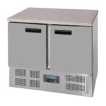 Polar Serie G Thekenkühltisch mit Marmorarbeitsfläche 2-türig 240L – Bild 6