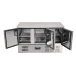 Polar Serie G Thekenkühltisch mit Marmorarbeitsfläche 3-türig 368Ltr – Bild 4