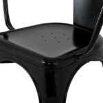 Bolero Bistro Curve Stühle Schwarz (4 Stück) – Bild 6