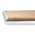 Bolero quadratischer Tisch Eschenholz 1 Bein 60cm – Bild 4