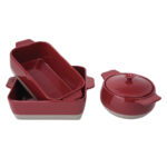 Olympia Bräter rot und taupe 4,2L – Bild 2