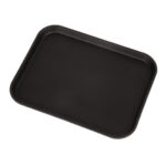 Cambro Camtread rechteckiges rutschfestes Fiberglas Tablett schwarz 45,7cm – Bild 3