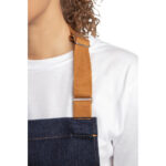 Southside Bistro Schürze Jeans-Blau Mit Bein-Tan – Bild 3