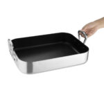Vogue Non-Stick Bräter Aluminium 40x30x8cm – Bild 3
