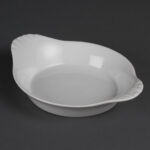Olympia Whiteware runde Gratinschalen weiß 22cm (6 Stück)
