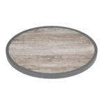 Bolero Fiberglas-Tischplatte, rund, Holzoptik, 580 mm