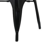 Bolero Bistro Curve Stühle Schwarz (4 Stück) – Bild 7