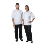 Whites Vegas Kochjacke kurze Ärmel weiß L – Bild 5