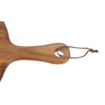 Olympia rundes Servierbrett Akazienholz mit Griff 35,5cm – Bild 5