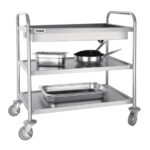 Vogue Edelstahl Servierwagen – Bild 2