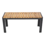 Bolero Stahl- und Akazienholzbänke 100cm (2 Stück) – Bild 4