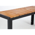 Bolero Stahl- und Akazienholzbänke 100cm (2 Stück) – Bild 8