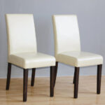 Bolero Esszimmerstühle Kunstleder creme (2 Stück) – Bild 3