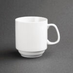 Olympia Whiteware stapelbare Becher 28,4cl (12 Stück) – Bild 4