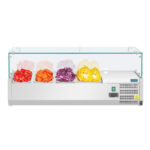 Polar Serie G Aufsatzkühlvitrine für 3x GN1/3 + 1x GN1/2 – Bild 5