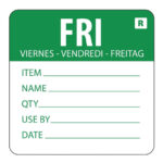 Hygiplas Farbcodesticker Freitag (500 Stück)