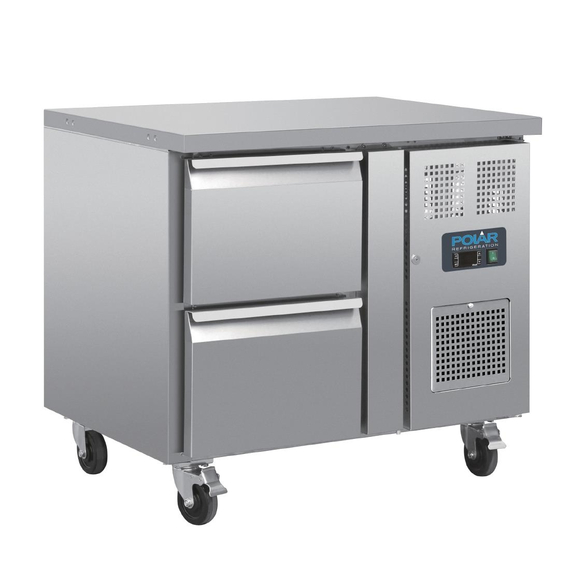 download_zykp-9k.jpg Polar Serie U GN-Kühltisch mit 2 Schubladen 124L – Bild 1