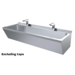 Combisteel Edelstahl Waschbecken Doppelt 1200X425X165mm – Bild 2