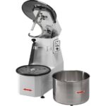 GMG Teigknetmaschine 32 Liter / 25 kg Teig, mit aufklappbarem Rührwerk und abnehmbaren Kessel 400 V