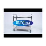 Maxima Gastro Servierwagen Edelstahl - 2 Regale – Bild 6