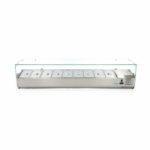 Maxima Gastro Aufsatzkühlvitrine - 200 cm - Passt 9 x 1/3 GN – Bild 2