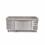 Maxima Gastro Pizzakühltisch - 202 cm - 2 Türen - 7 Schubladen – Bild 2