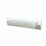 Maxima Gastro Aufsatzkühlvitrine - 200 cm - Passt 9 x 1/3 GN