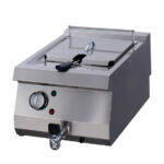 Maxima Gastro Heavy Duty Fritteuse - 1 x 12 l - Einzeleinheit - 70 cm Tief - mit Ablasshahn - Elektrisch