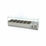 Maxima Gastro Aufsatzkühlvitrine - 140 cm - Passt 6 x 1/3 GN – Bild 5