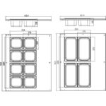 Maxima Gastro Saladette - 67 l - inkl. 8 x 1/6 GN - Tischplatte – Bild 8