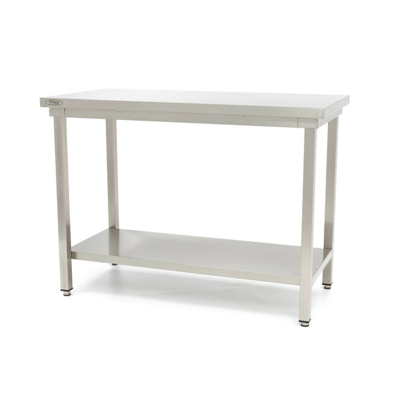 maxima-work-table-sq-5-61656e6cd463b.jpg Maxima Gastro Edelstahltisch - 60 x 60 cm - Einstellbare Höhe - mit Lagerregal – Bild 1