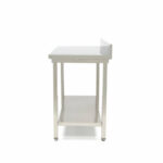Maxima Gastro Edelstahltisch - 60 x 70 cm - Einstellbare Höhe - mit Backsplash – Bild 3