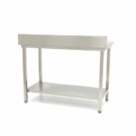 Maxima Gastro Edelstahltisch - 60 x 70 cm - Einstellbare Höhe - mit Backsplash – Bild 4