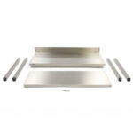 Maxima Gastro Edelstahltisch - 60 x 70 cm - Einstellbare Höhe - mit Backsplash – Bild 5