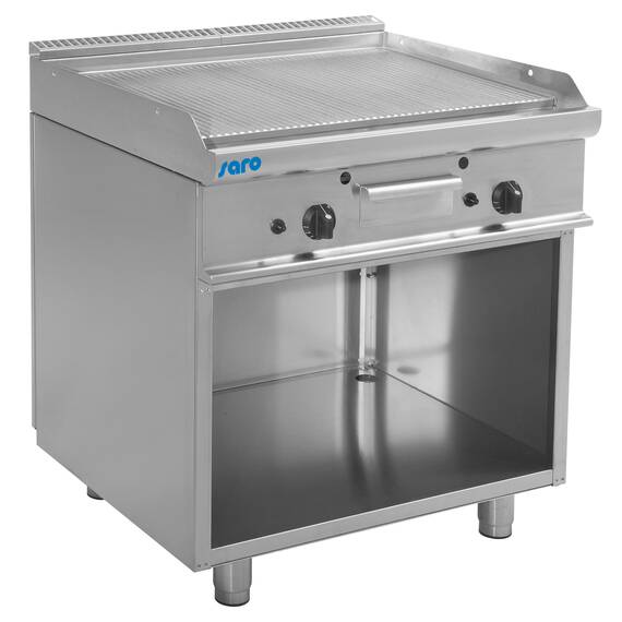 p1bjndtojch8q17eb5sl1sckt921.jpg SARO Gas-Griddleplatte mit offenem Unterbau E7/KTG2BAR – Bild 1