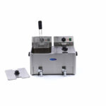 Maxima Gastro Fritteuse - 2 x 8 l - 2 Körbe - mit Ablasshahn – Bild 3