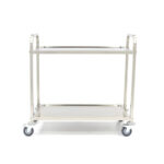 Maxima Gastro Servierwagen Edelstahl - 2 Regale – Bild 2