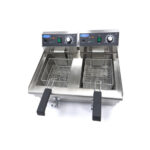 Maxima Gastro Fritteuse - 2 x 10 l - 2 Körbe - mit Ablasshahn – Bild 7