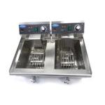 Maxima Gastro Fritteuse - 2 x 13 l - 2 Körbe - mit Ablasshahn – Bild 7