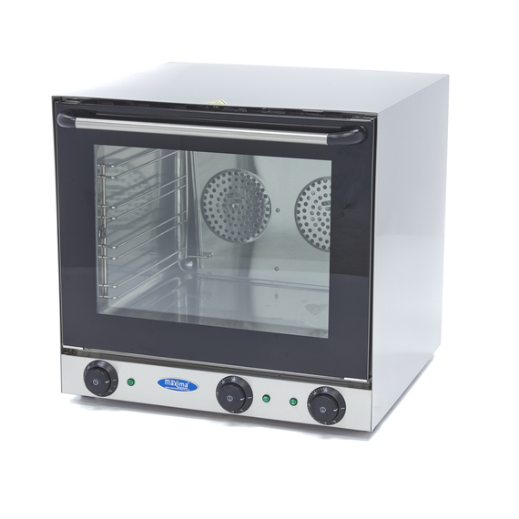 sp-005-2-61656f53cef49.jpg Maxima Gastro Konvektionsofen - Grill - Passt 4 Tabletts - Eingebauter Timer - Bis zu 300 ° C – Bild 1
