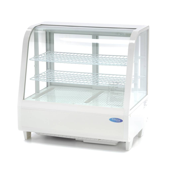 sp-005-61656e6211626.jpg Maxima Gastro Glastürkühlschränke - 100 l - 68 cm - Weiß – Bild 1