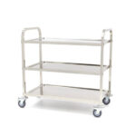 Maxima Gastro Servierwagen Edelstahl - 3 Regale