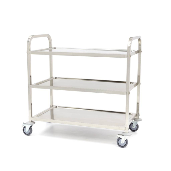 sp-005-61656e6a4d8e8.jpg Maxima Gastro Servierwagen Edelstahl - 3 Regale – Bild 1